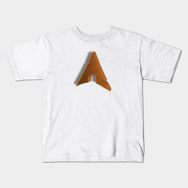 Arch linux 3D Kids T-Shirt by MacJoris